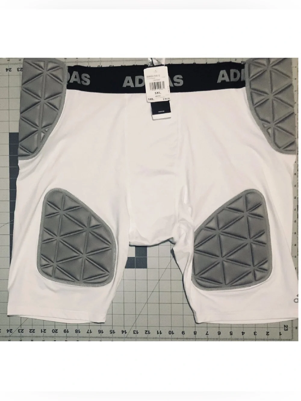 ADIDAS Football Padded Impact Girdle White Smash Pad Men’s Size 4XL New NWT